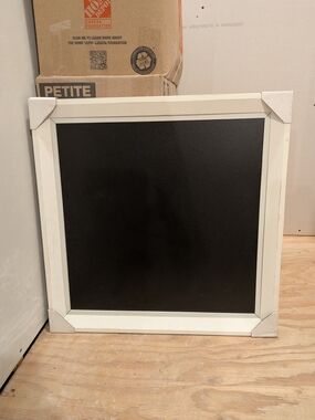 Chalk Couture Black Chalkboard with White Frame